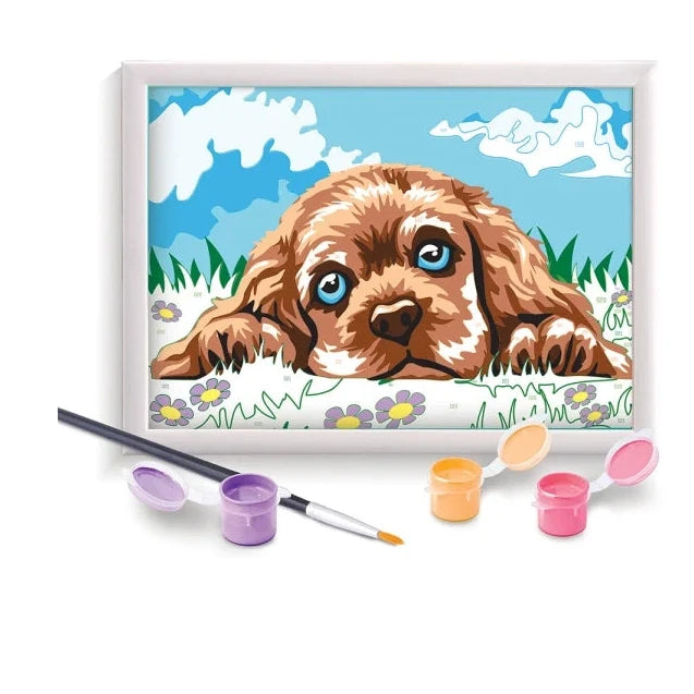 Paint and Frame "Loving Puppy" by AS Art