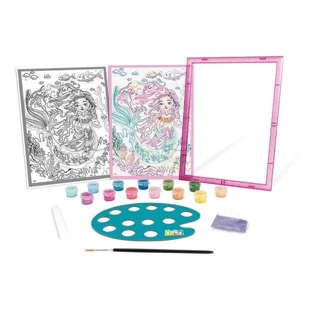 HappiHobbi Paint & Frame Paint By Numbers Mythical Mermaid by AS Art