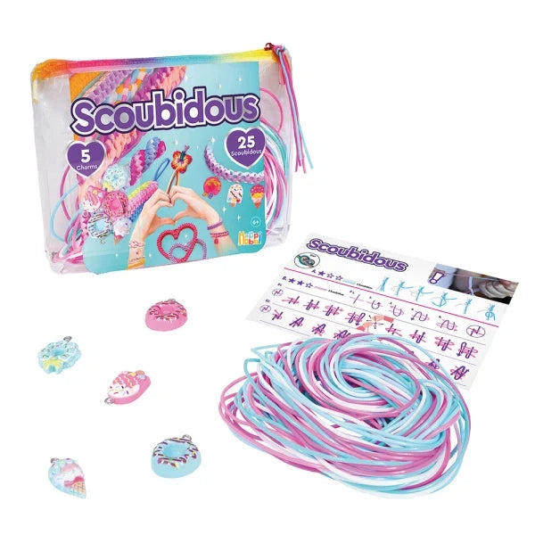 HappiHobbi Bag With 25 Scoubidois & Accessories by AS Art