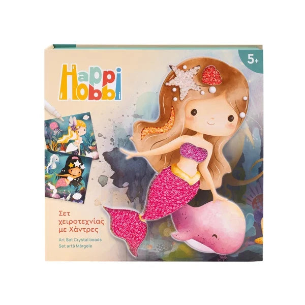 HappiHobbi Art Craft Set Crystal Beads Mermaids by AS Art