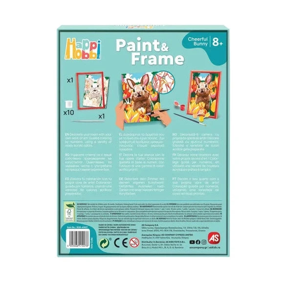 Paint & Frame " Cheerful Bunny" by AS Art