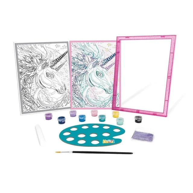 HAPPIHOBBI PAINT & FRAME PAINT BY NUMBERS FAIRYTALE UNICORN by NEW LAND