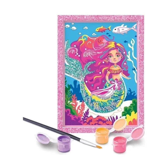 HappiHobbi Paint & Frame Paint By Numbers Mythical Mermaid by AS Art