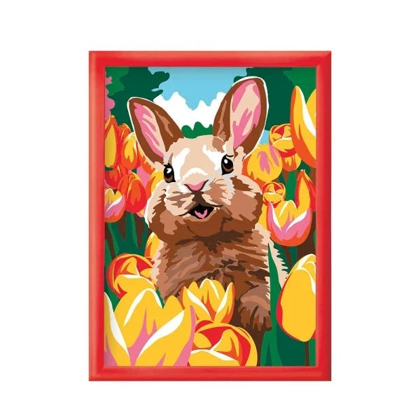 Paint & Frame " Cheerful Bunny" by AS Art