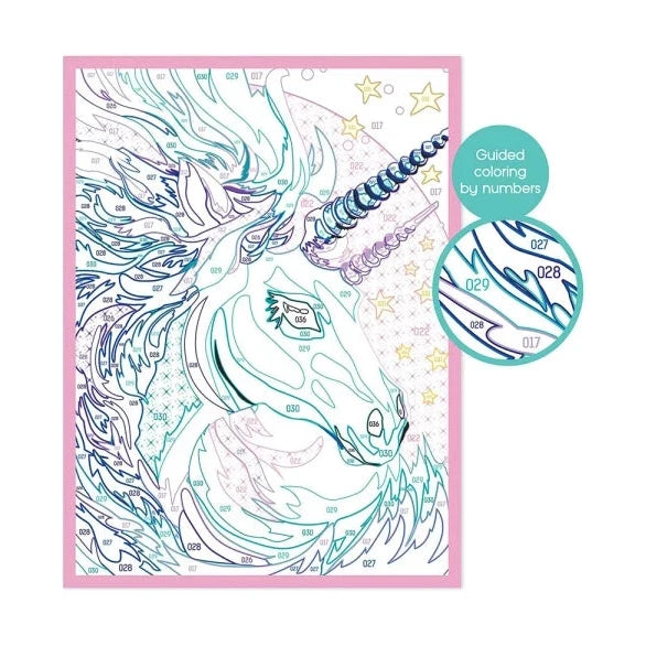 HAPPIHOBBI PAINT & FRAME PAINT BY NUMBERS FAIRYTALE UNICORN by NEW LAND