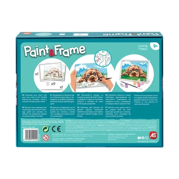 Paint and Frame "Loving Puppy" by AS Art