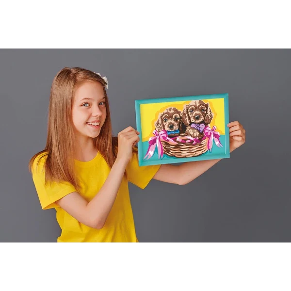 Paint & Frame "Puppies" by AS Art