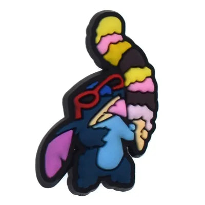 Stitch Licking Ice cream Croc Charm
