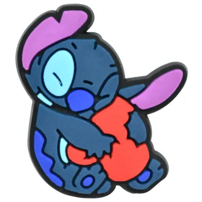 Lilo and Stitch Croc Charms Stitch Hugging Heart