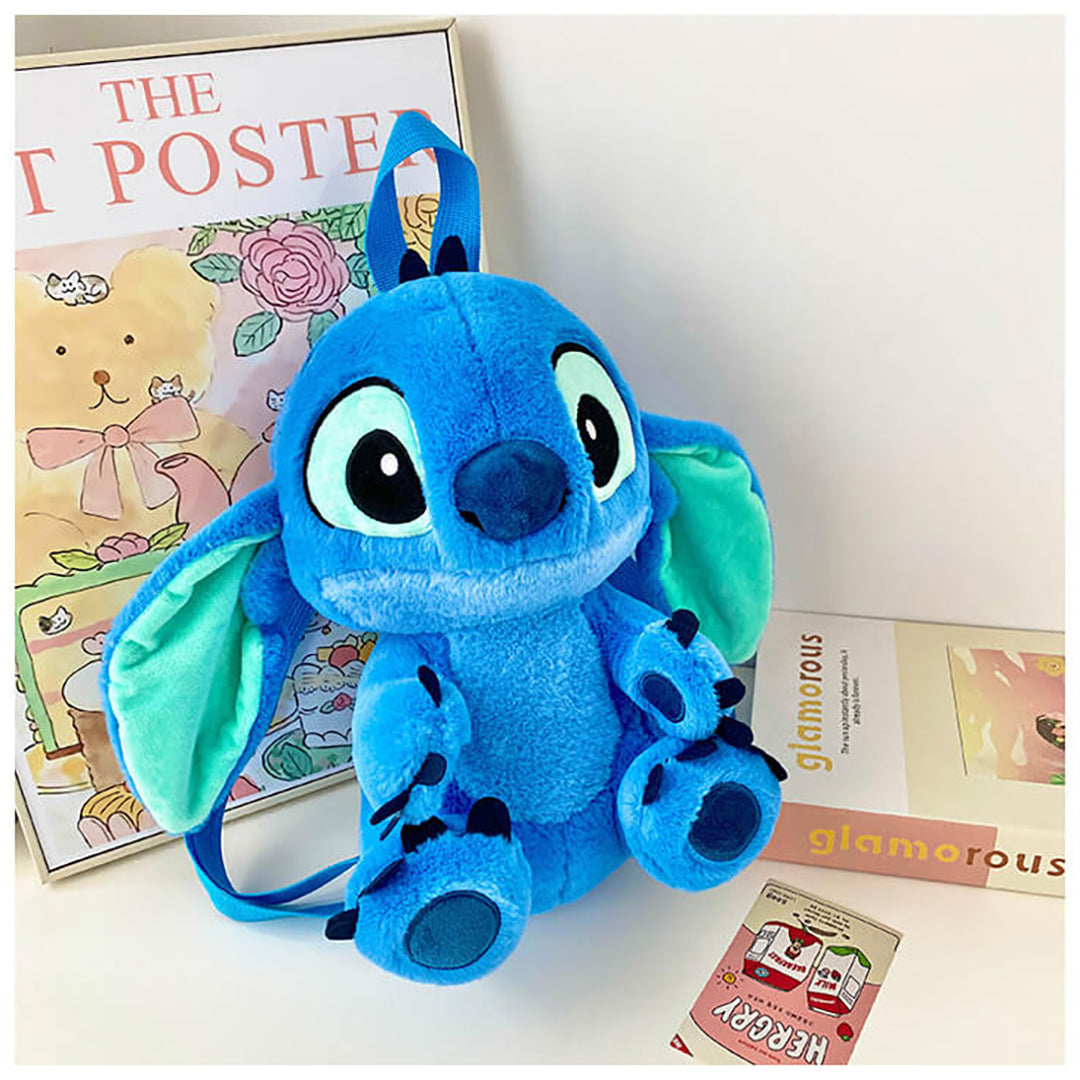Cute Stitch & Angel Plush Backpack