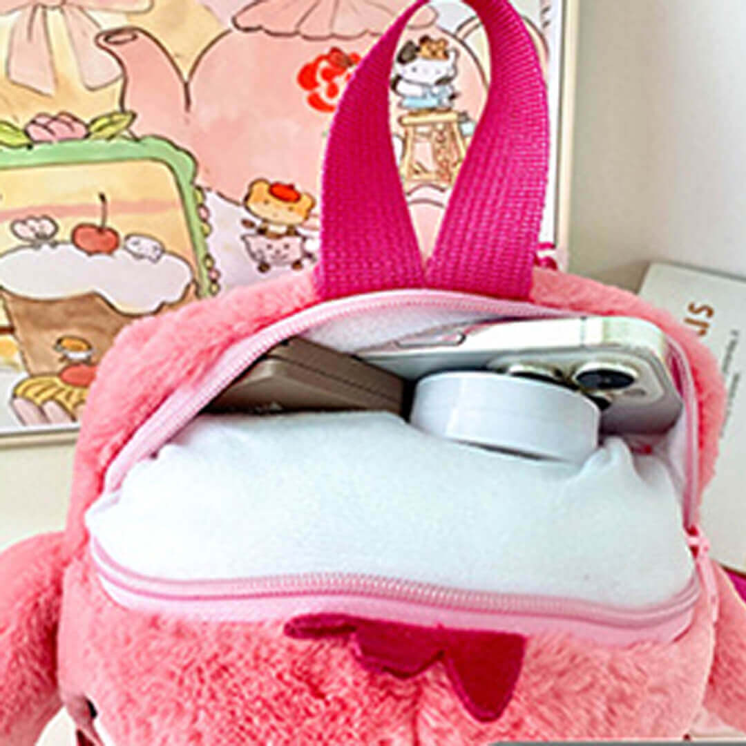Cute Stitch & Angel Plush Backpack