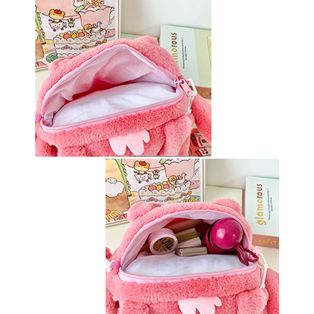 Cute Stitch & Angel Plush Backpack
