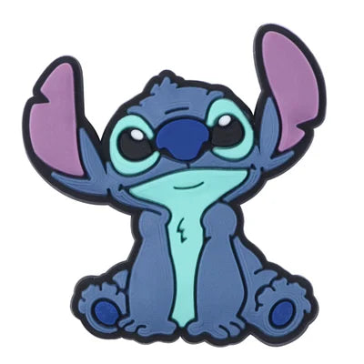 Lilo and Stitch Croc Charms Stitch Sitting Smiling