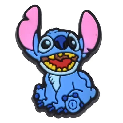 Lilo and Stitch Croc Charms Stitch Sitting and Smiling