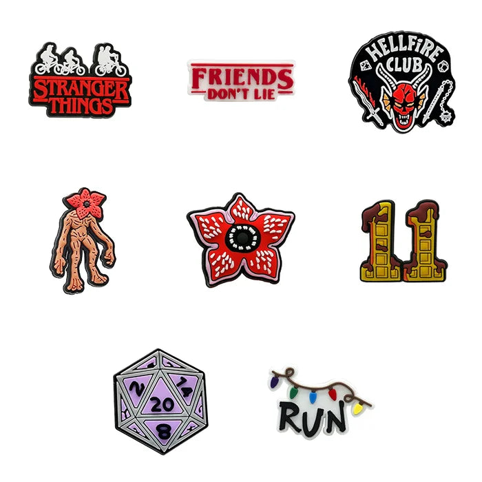 stranger things croc charms collection for crocs | Jibbitz