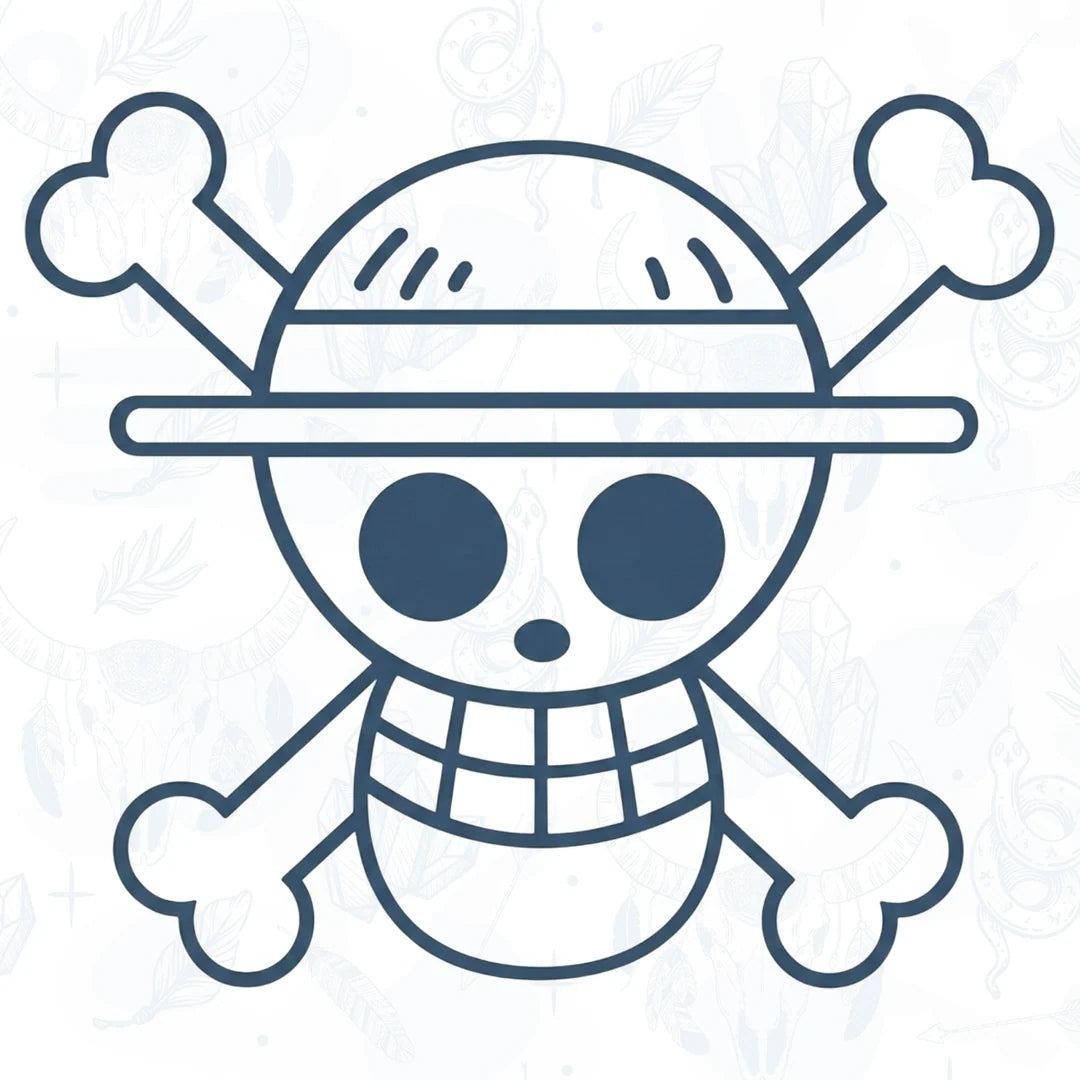 One Piece Straw Hat Semi Permanent Tattoo from Inkbee Store Lebanon