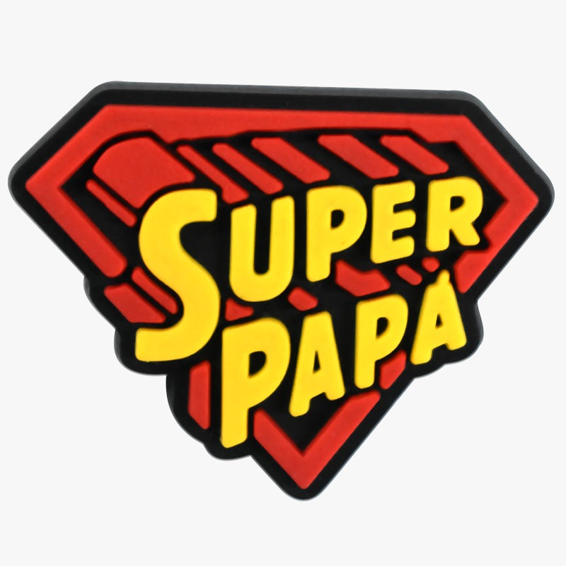 Super Papa Dad Croc Charm for Crocs | Jibbitz