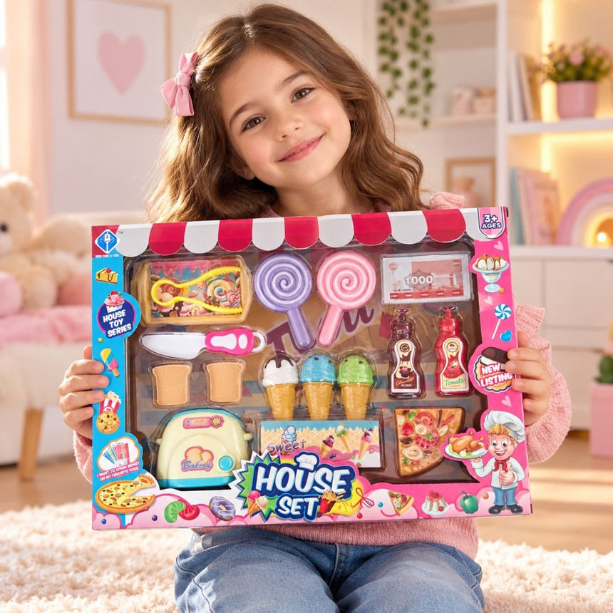 Sweet House pretend play food dessert set in gift box