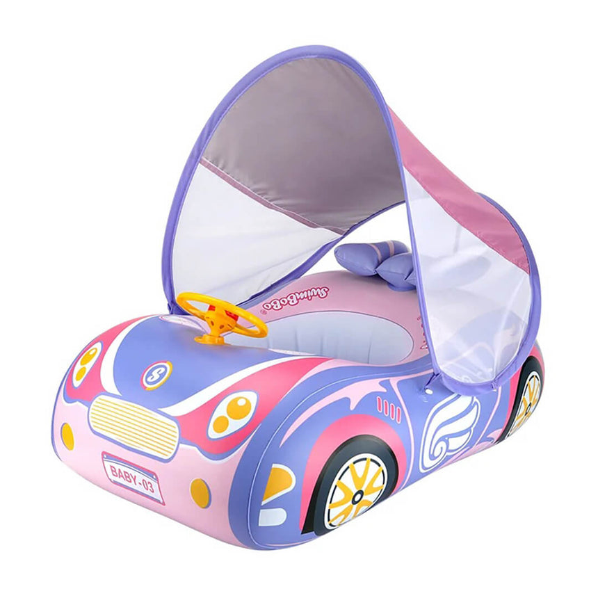Swimbobo pink car inflatable swim float for kids