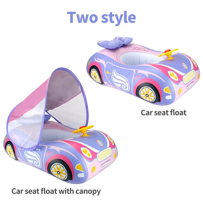 Swimbobo kids car swim float with sun canopy