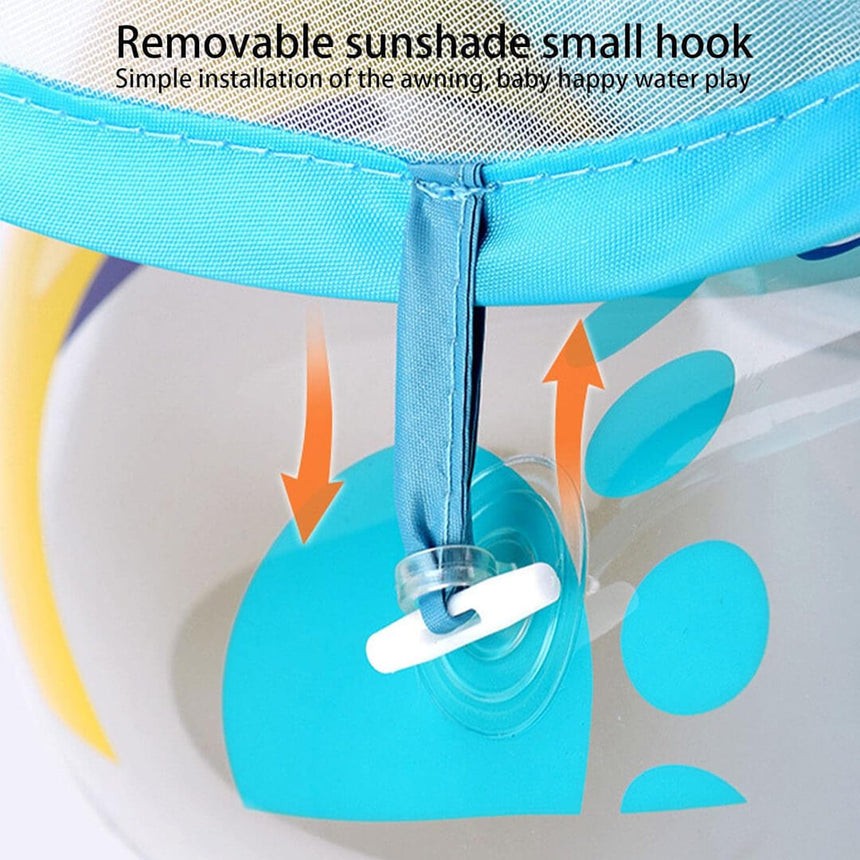 Swimbobo Dino Baby Float with removable sunshade