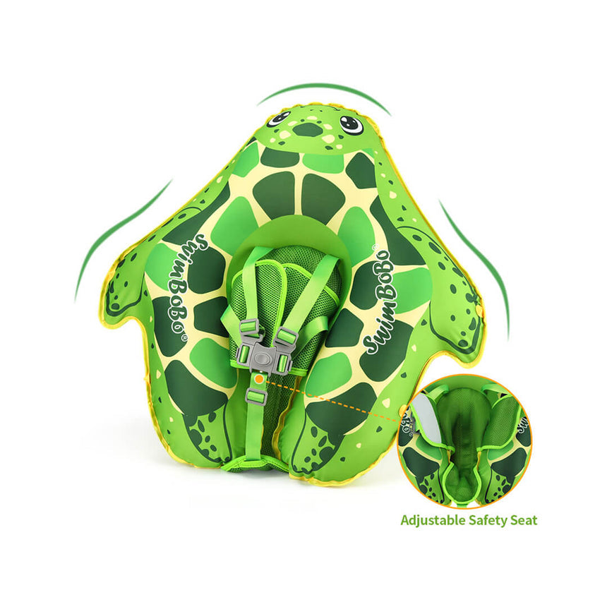Durable PVC baby float with secure straps for toddlers