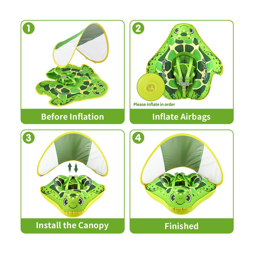 Swimbobo Inflatable frog float with non-toxic material for safe swimming