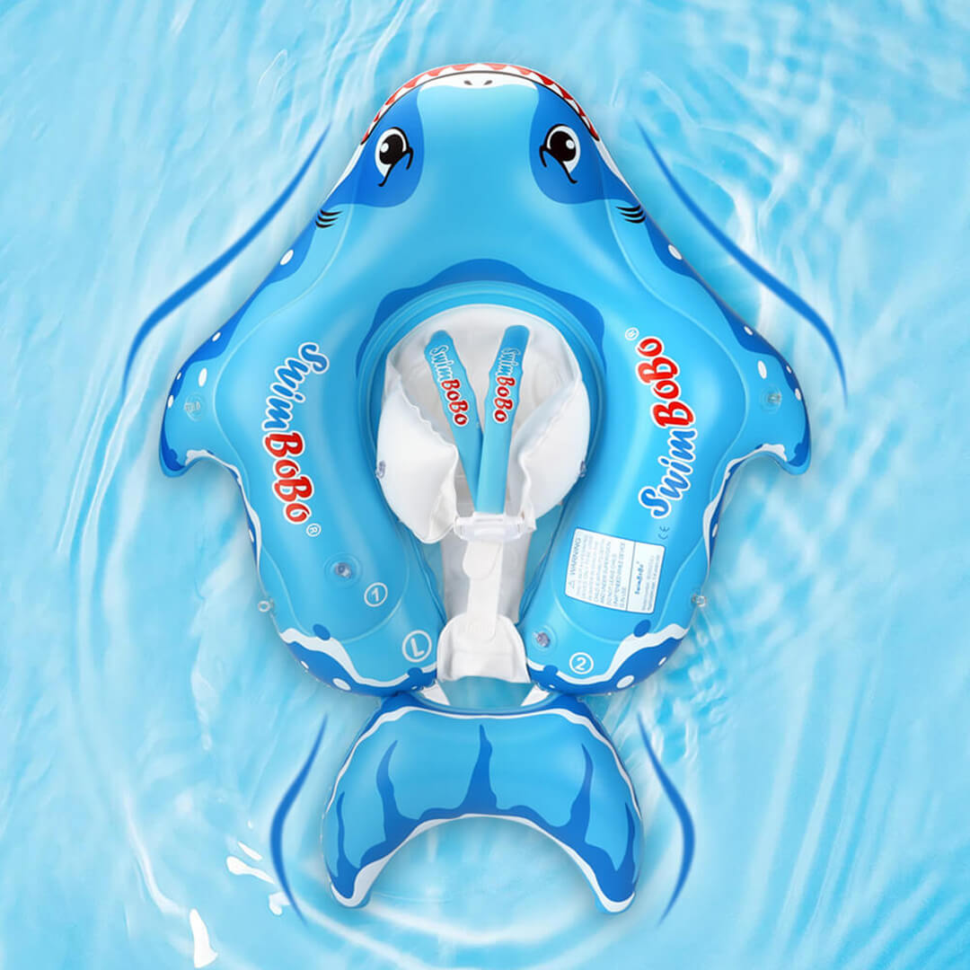 Toddler shark swimming float with seat