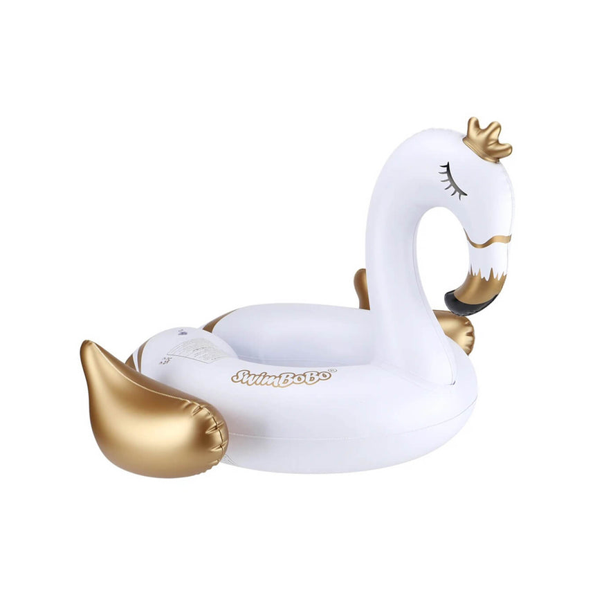 Swimbobo white swan seat float for kids aged 3+