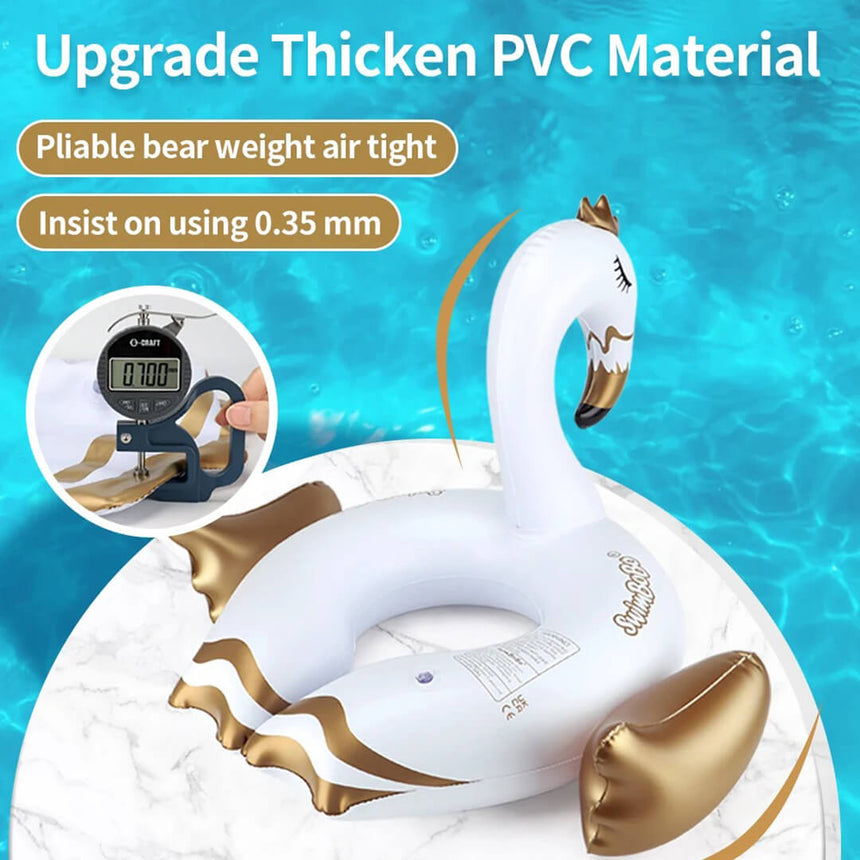 Swimbobo kids swan float for summer water play