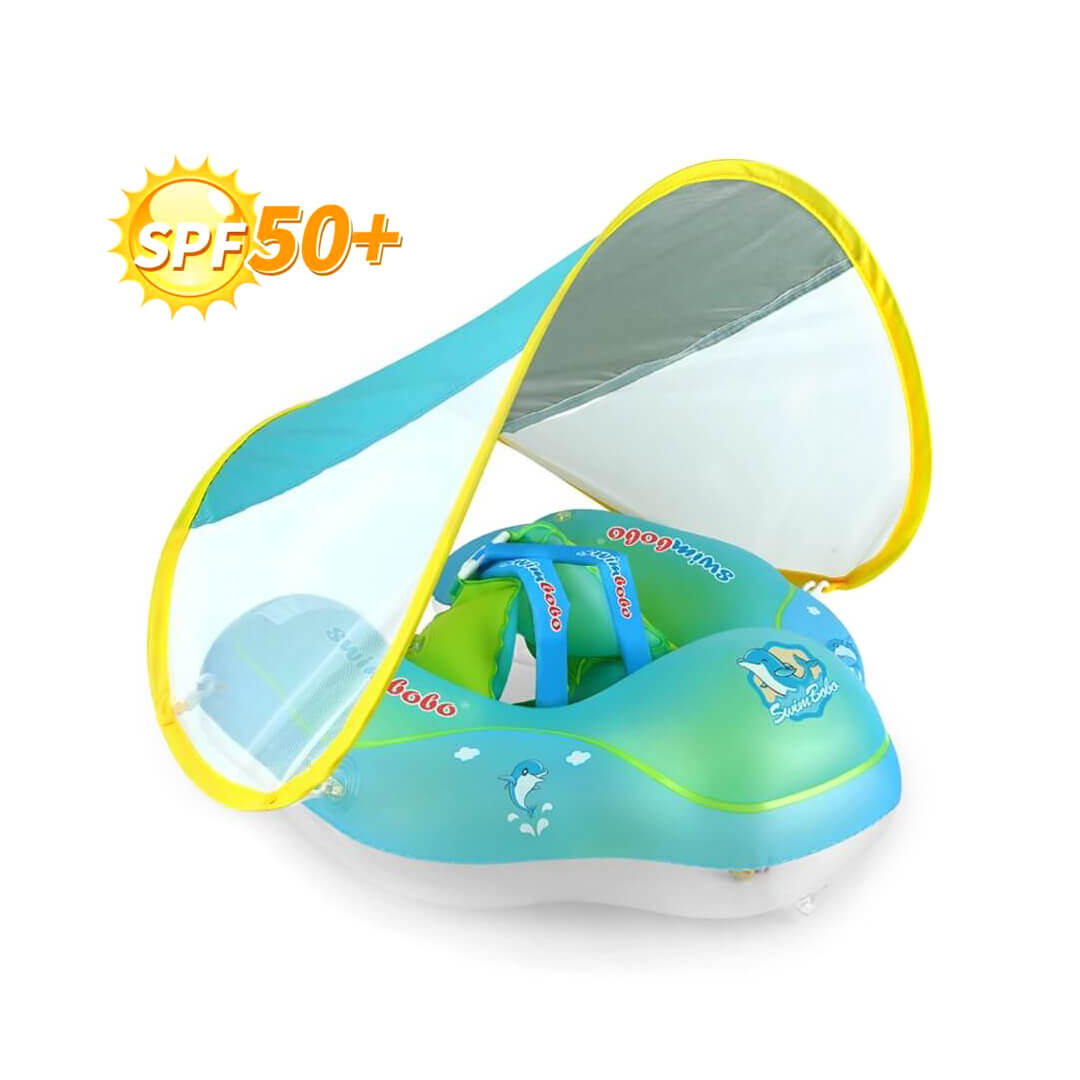 SWIMBOBO Teal Inflatable Float with Canopy – (2–6 Years)