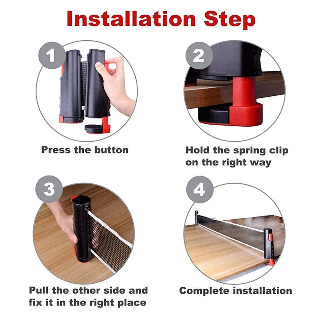 Portable Table Tennis Net And Post Set