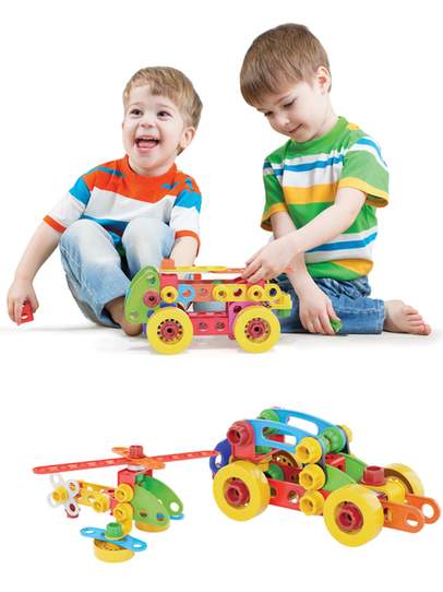 Tecno Jumbo Construction Set, 72 Pieces