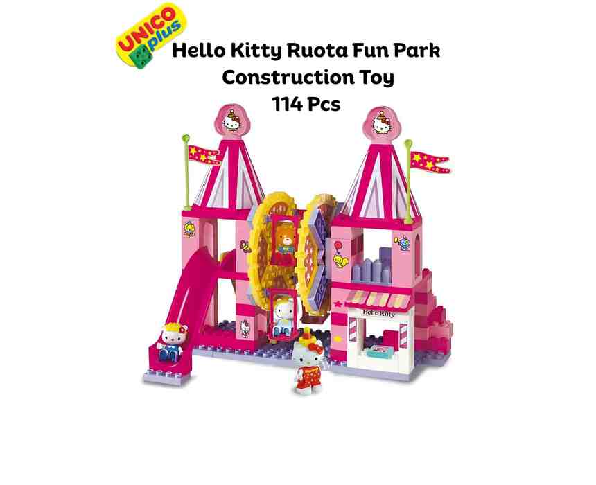 Hello Kitty Ferris Wheel Fun Park Construction Set, 114 Pieces