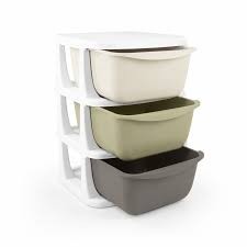 Dolu Kids 3 Tier Storage Unit with Drawers