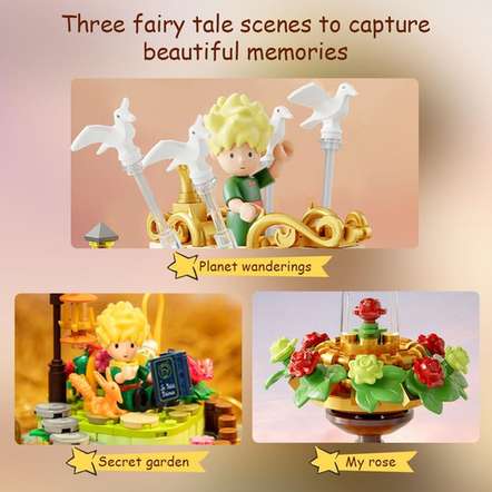 Le Petit Prince Hourglass Building Bricks Set, 670 Pieces