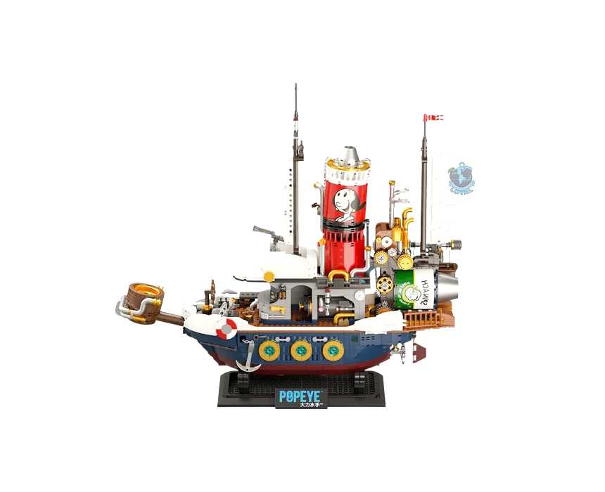 Treasure Hunt Steamship Building Bricks Set, 2500 Pieces