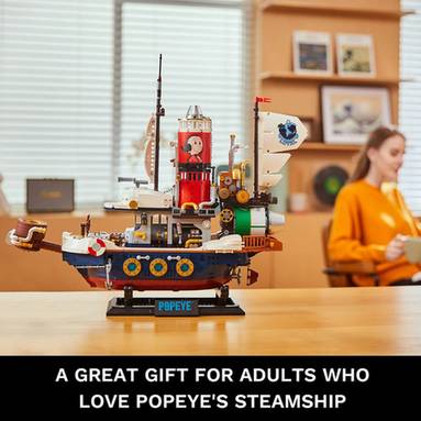 Treasure Hunt Steamship Building Bricks Set, 2500 Pieces