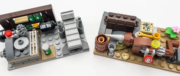 Treasure Hunt Steamship Building Bricks Set, 2500 Pieces