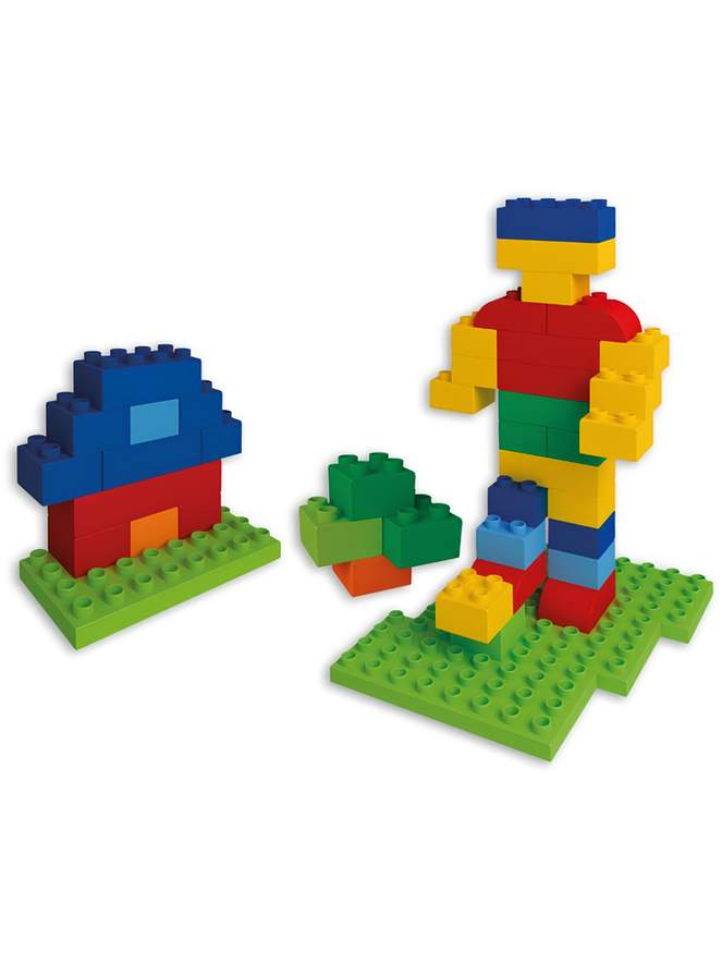 Androni Unico Plus Bricks in Bucket, 100 Pieces