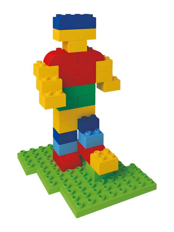 Androni Unico Plus Bricks in Bucket, 100 Pieces