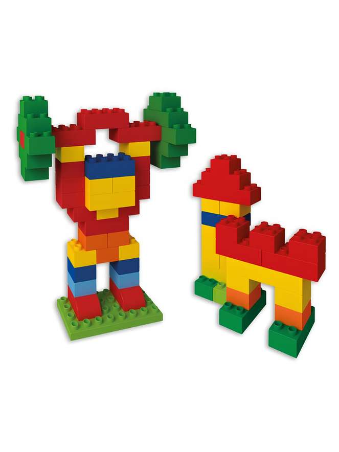 Androni Unico Plus Bricks in Bucket, 100 Pieces