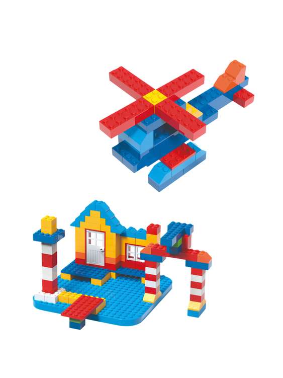 Androni Unico Plus Bricks in Bucket, 250 Pieces