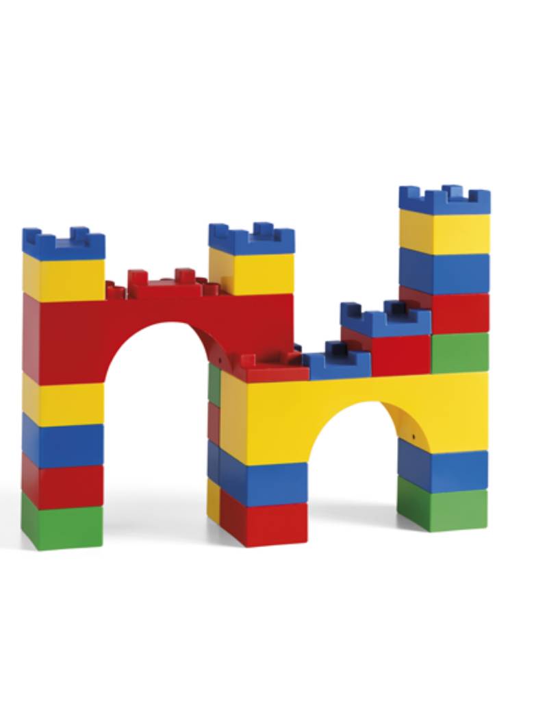 Androni Unico Plus Maxi Play Table with 31 Large Bricks