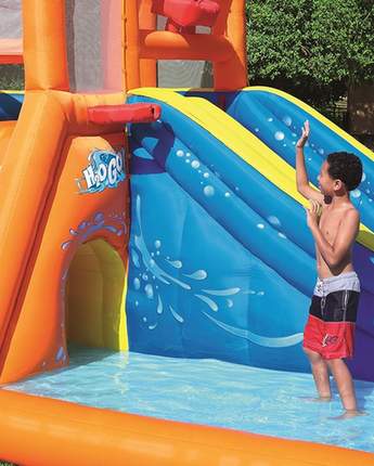 Tsunami Waves Inflatable Water Park with 2 Slides