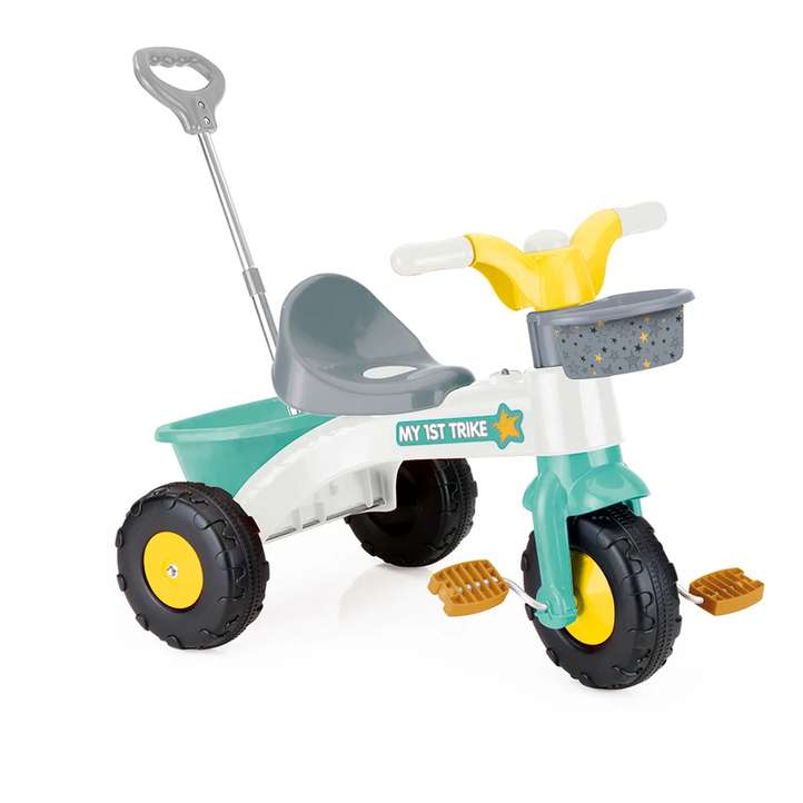Dolu Red Tricycle with Parent Handle, 90 x 45 x 84 cm