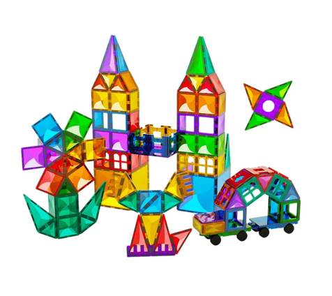 Magnetic Tiles Building Set, 108 Pieces