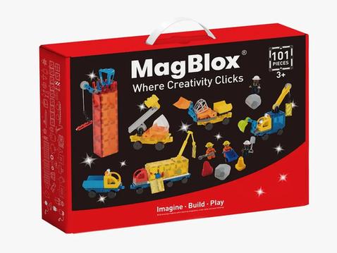 Magnetic Building Blocks and Tiles Set, 101 Pieces