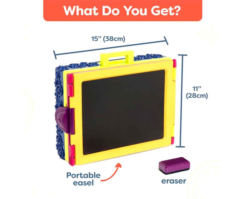 B. toys Portable Double-Sided Tabletop Easel