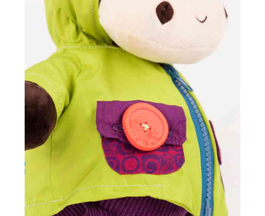 B. toys Dress Me Zebra Interactive Plush